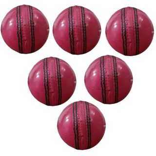 Thrax Test Cricket Ball Pink 6 Ball Set