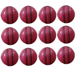 Thrax Test Cricket Ball Pink 12 Ball Set