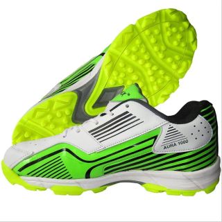 Thrax Aura 1000 Cricket Shoes White Green Black