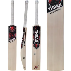 Thrax Black Devil Cricket Bat English Willow Cricket Bat (Standard Size Short Handle)