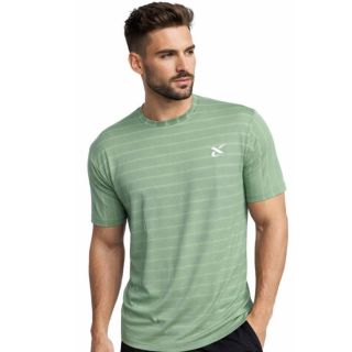 Thrax MT02 Badminton T Shirt Green Colour Round Neck