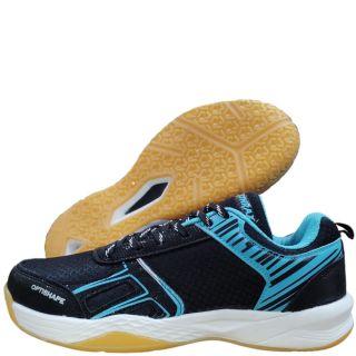 Thrax Shadow Strike Badminton Shoes Color Black Aqua Blue