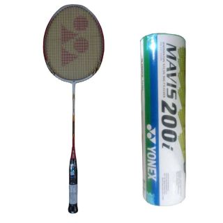 Yonex Carbonex 8000 Plus Badminton Racket and Mavis 200i  shuttlecocks