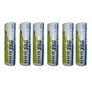 YONEX Mavis 350 Nylon Shuttlecock 6 Boxes (Green cap)