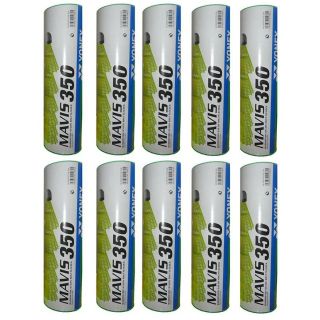 YONEX Mavis 350 Nylon Shuttlecock 10 Boxes (Green cap)