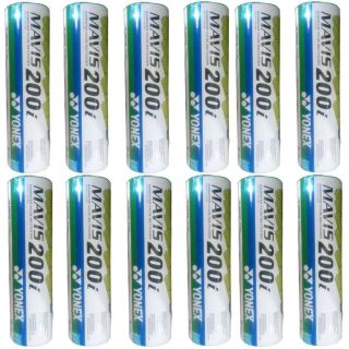 YONEX Mavis 200 i Nylon Shuttlecock 12 Boxes
