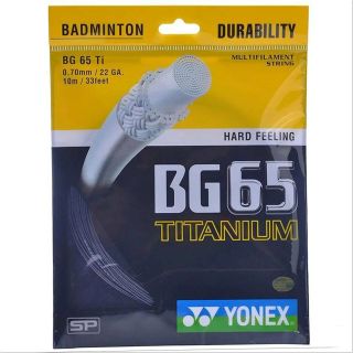 Yonex BG 65 Ti Badminton Racket String Set of 10 Baseimage01