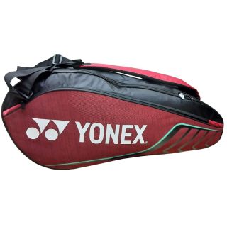 Yonex ACE2-Q014-324-0726 Badminton Kit Bag Jet Black Chinese Red