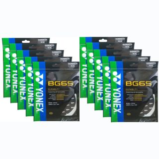 Yonex Bg 65 Badminton String (10 Qty Strings-Multi Colours) Set of 10