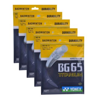Yonex BG 65 Ti Badminton Racket String Set of 5
