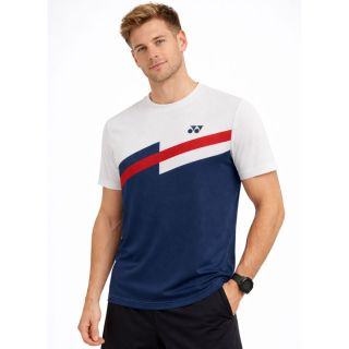 Yonex RM-H036-2869-EASY4-S Navy Peony Colour Round Neck Easy Tee 4 Badminton T Shirt (Large Size)