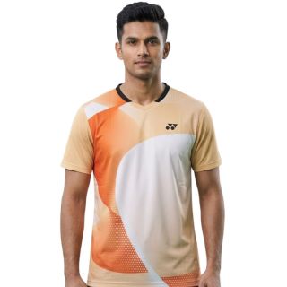 Yonex RM-S092-2997-CC8-S Badminton T-Shirt V-Neck Tee CC8 Sunburst Colour Large Size