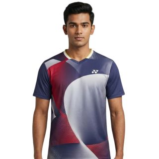 Yonex RM-S092-2997-CC8-S Badminton T Shirt Skipper Blue Colour Medium size