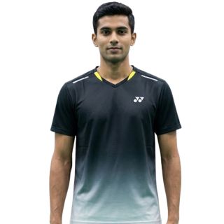 Yonex RM-S092-2998-CC8-S Badminton T Shirt Jet Black Colour Large Size