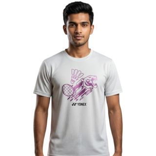 Yonex RM-S092-3367-INDOPN26-S Badminton T Shirt Blacier Gray Colour