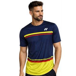 Yonex RM S092 1792 COC19 S Badminton T Shirt Patriot Blue ButterCup Size Small