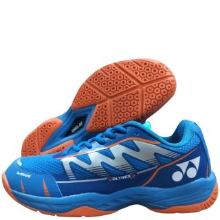 Yonex VOLTREX-2 Badminton Shoes Moroccan Blue & Bright Orange Colour