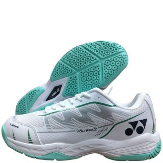 Yonex VOLTREX-2 Badminton Shoes White & Deep Green Colour