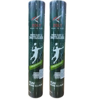 Zolt Green Club 1.0 Badminton shuttlecock Set of 2