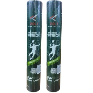 Zolt Green Club 1.0 Badminton shuttlecock Set of 2