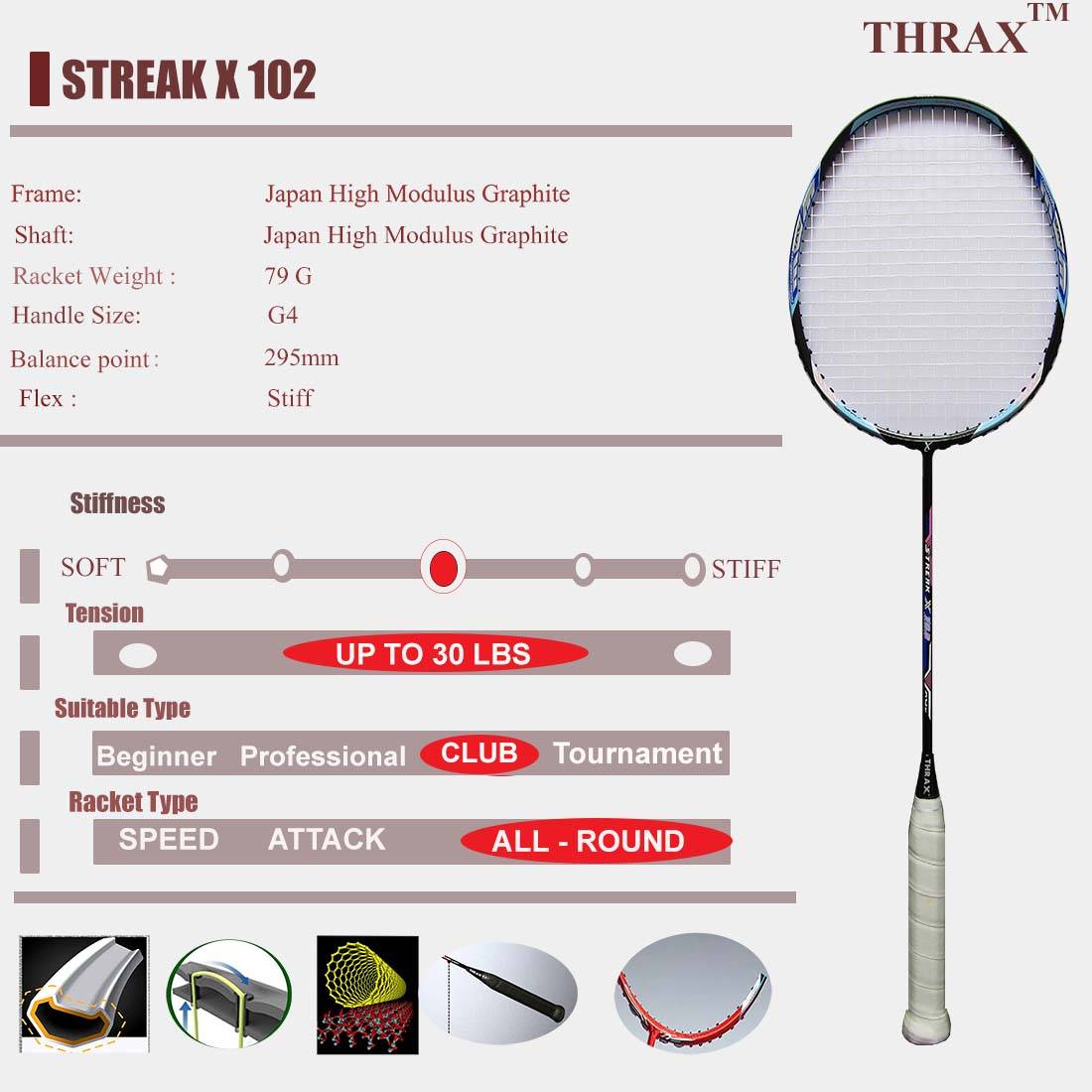 Thrax_Streak_X_102_Badminton_Racket_Specification_A
