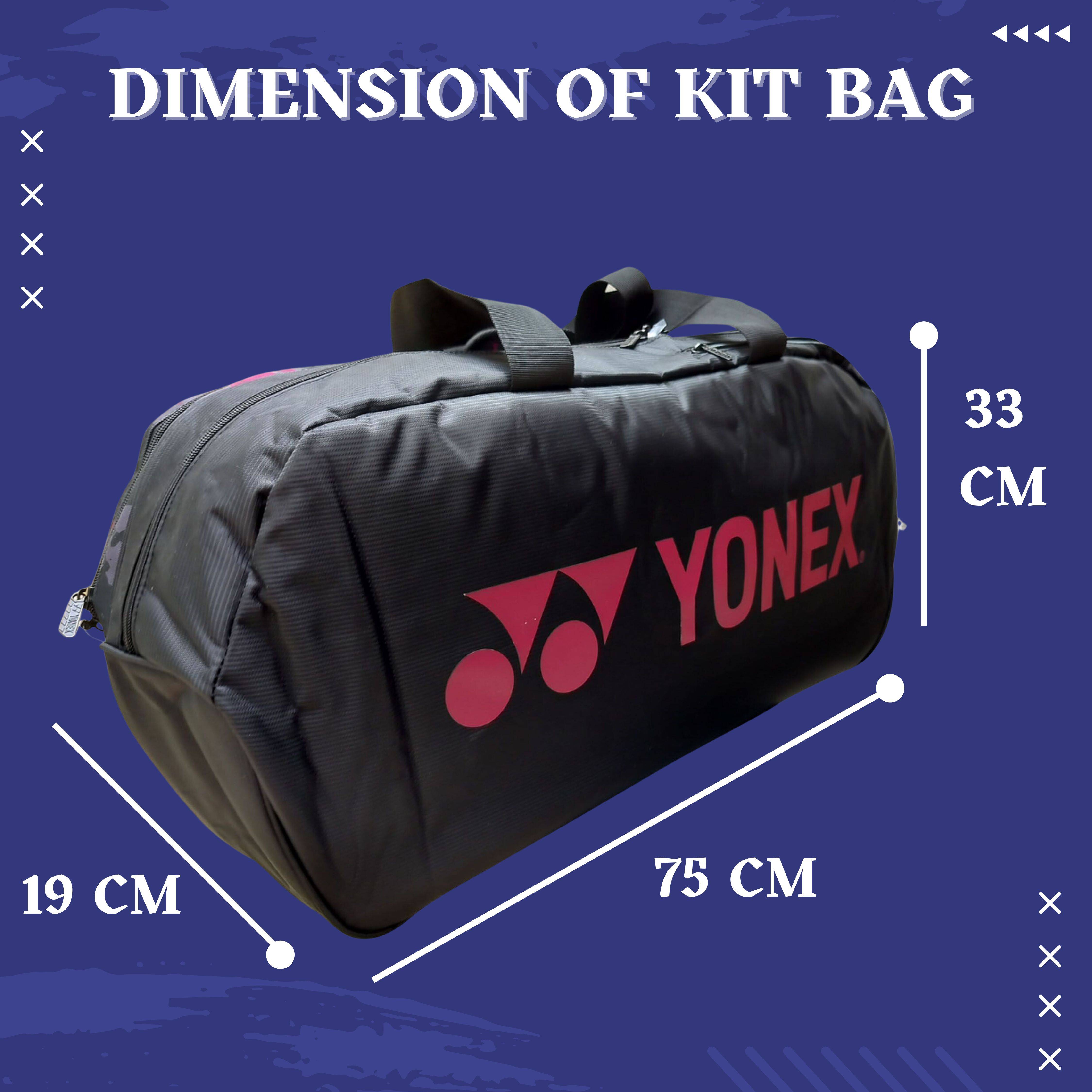Buy Yonex PC3-Q014-22931WT-SR Badminton Kit Bag Black Persian Red