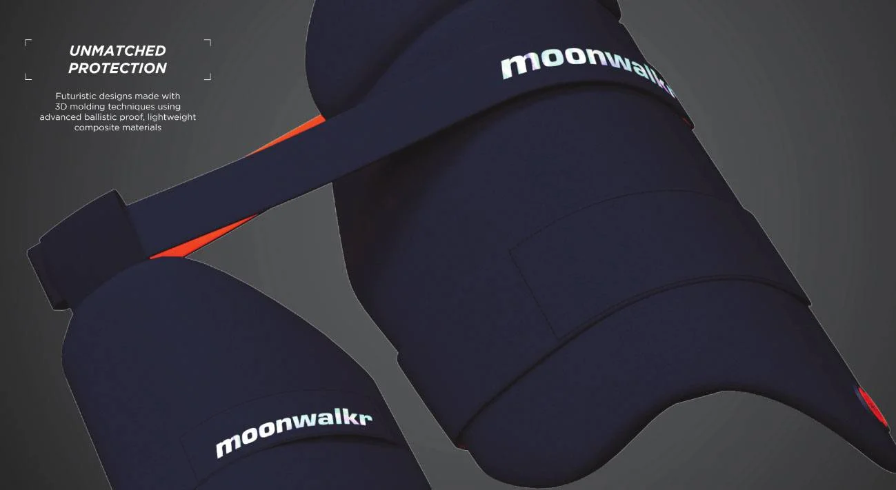 Moonwalkr 2.0 Cricket Thigh Guard Black Medium