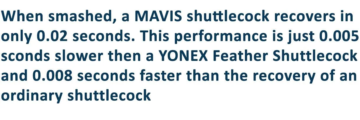 Yonex Mavis 350 shuttlecock flight and performance