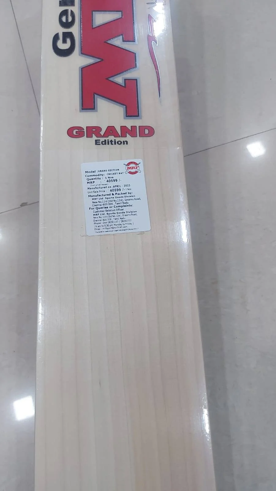 MRF Genius Grand Edition Virat Kohli