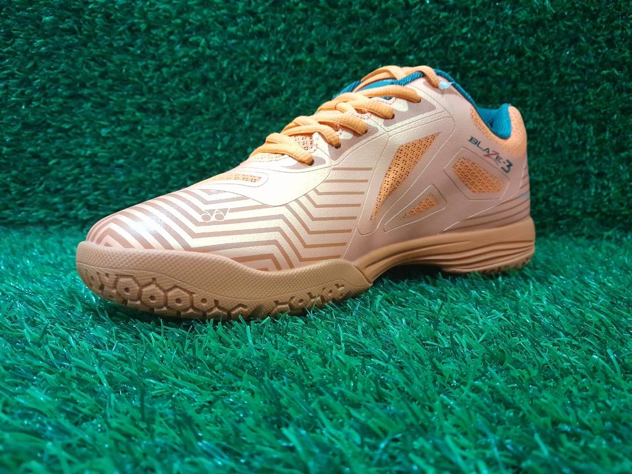 Yonex Blaze 3 Badminton Shoes Hyper Orange Midnight
