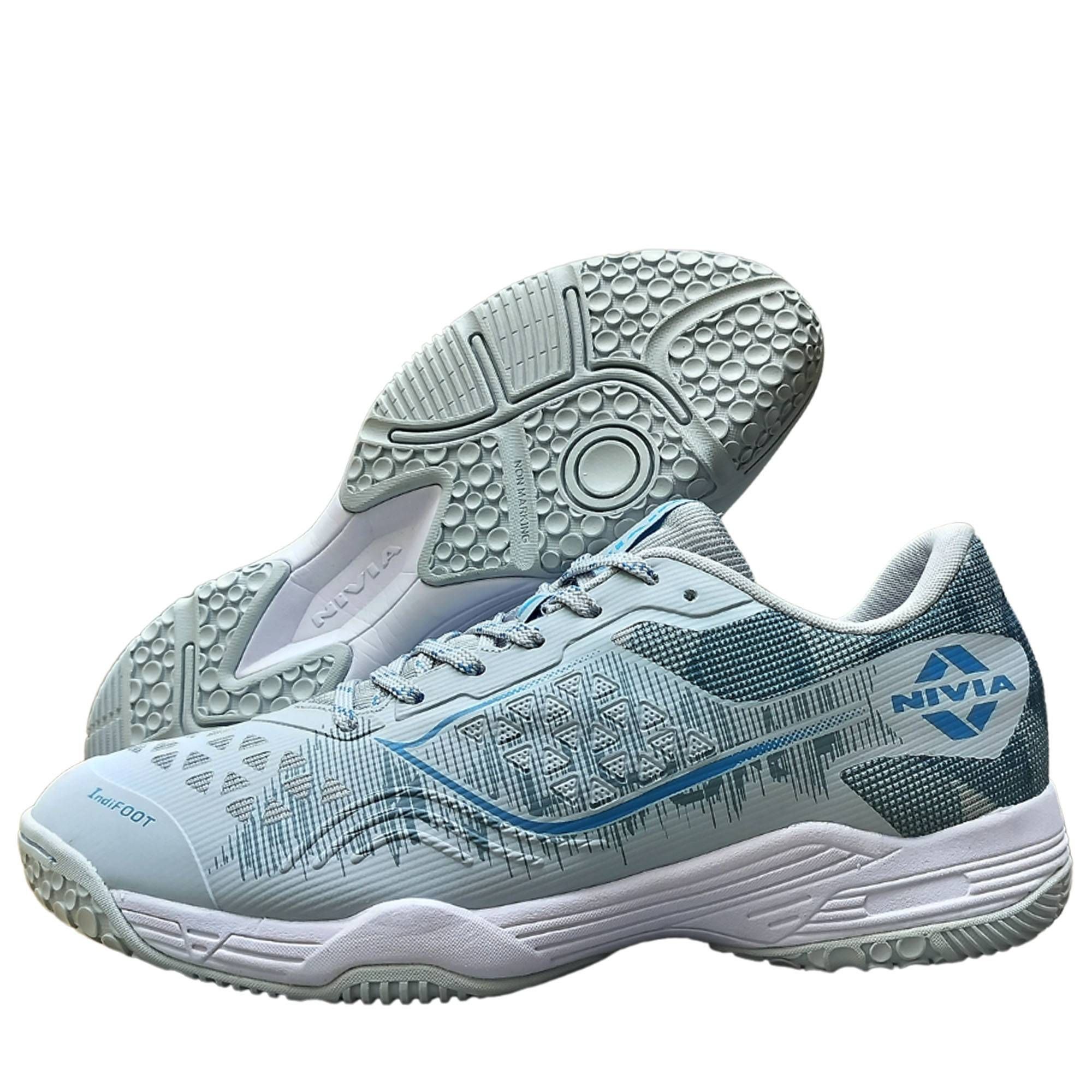 Nivia HY-Court Badminton Shoes Grey