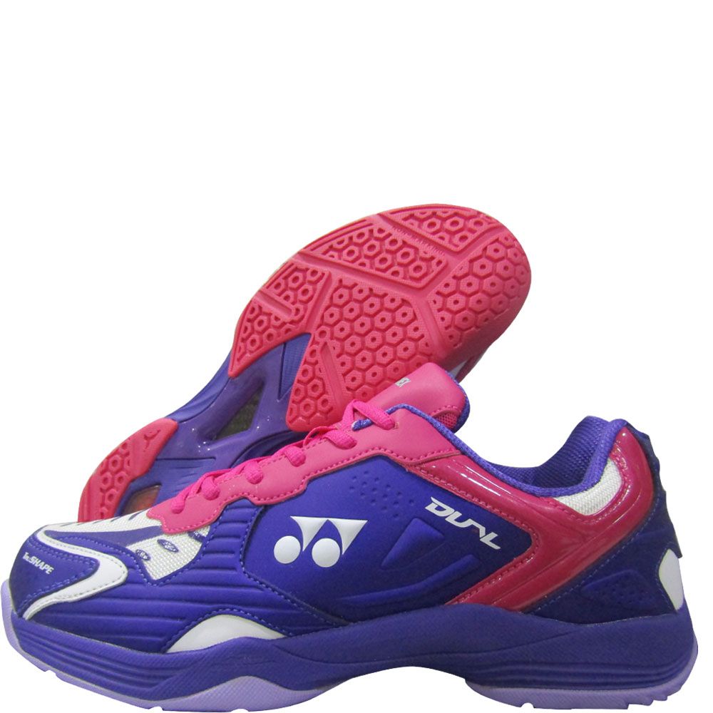 Yonex DUAL Badminton Shoes White Purple Velvet Bright Orchid