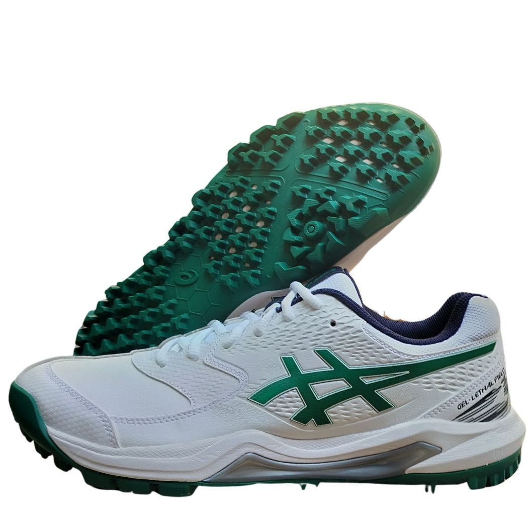 Buy Asics Gel-Lethal Field 2 Cricket Shoes White Jasper Green