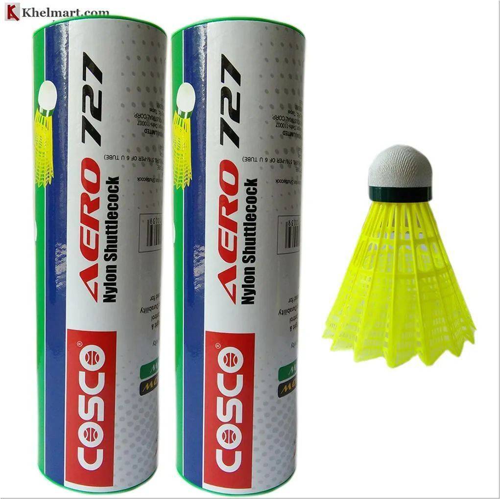 Cosco AERO 727 Nylon Badminton Shuttlecock 2 Boxes Buy