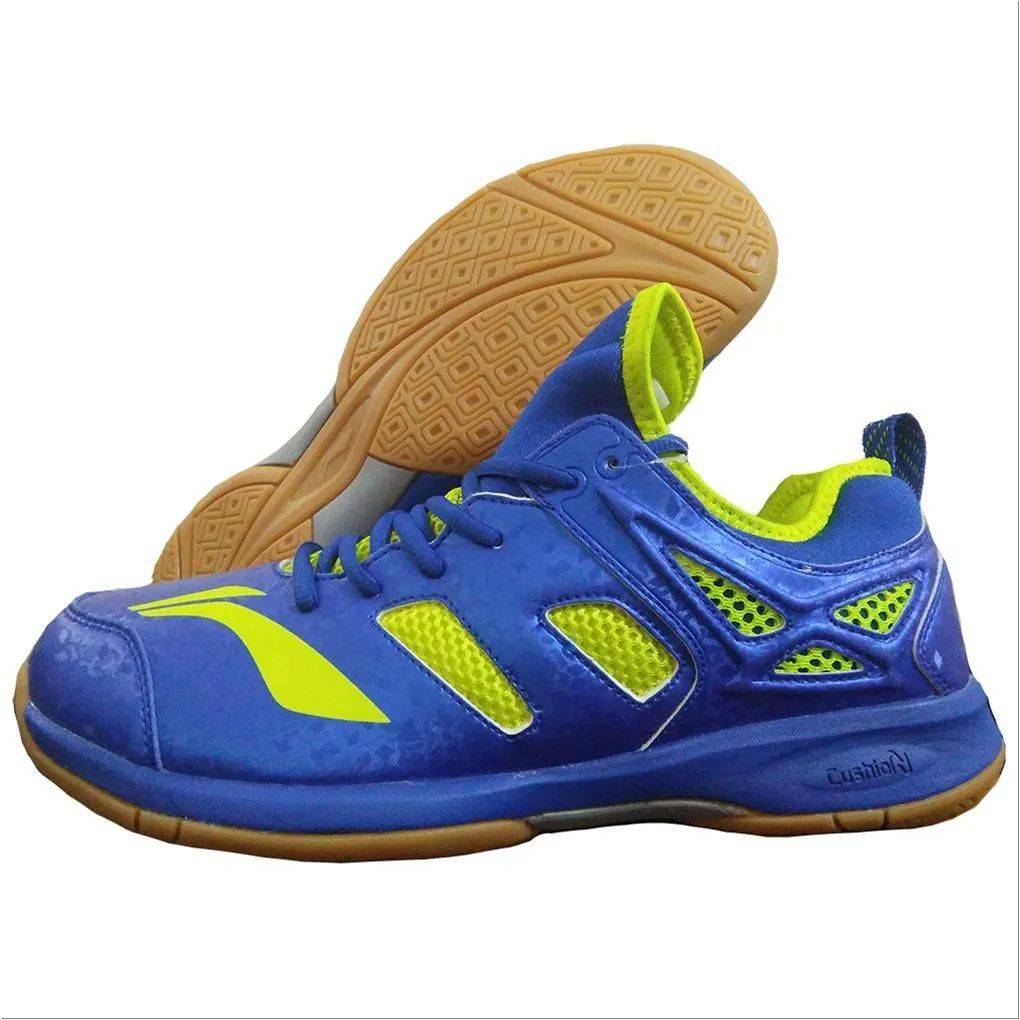 LI NING Brio Badminton Shoes Blue and Lime Buy LI NING Brio Badminton Shoes Blue and Lime Online at Lowest Prices in India khelmart