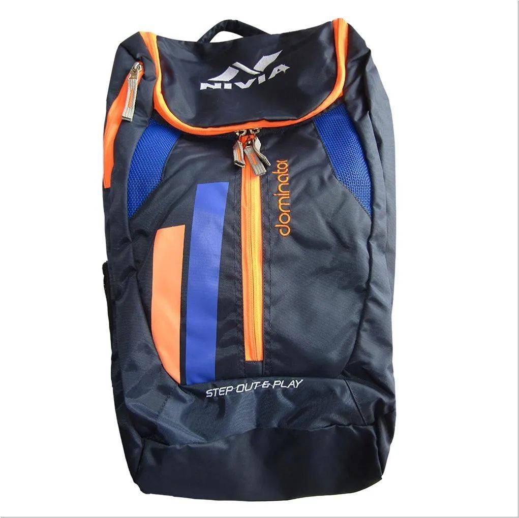 Nivia Dominator Bag Pack Blue Orange