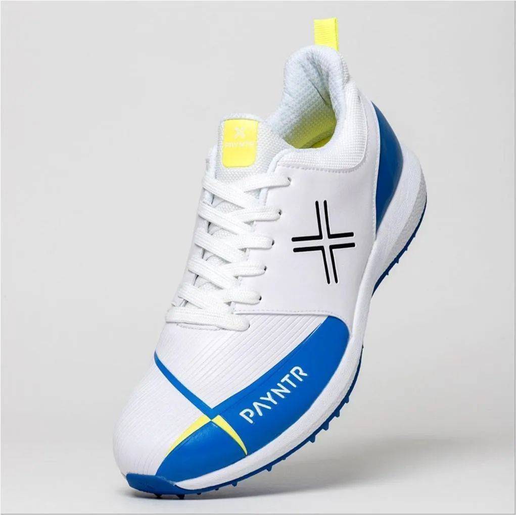 Payntr V Pimple Cricket Shoes White Blue Buy Payntr V Pimple Cricket Shoes White Blue Online at Lowest Prices in India khelmart
