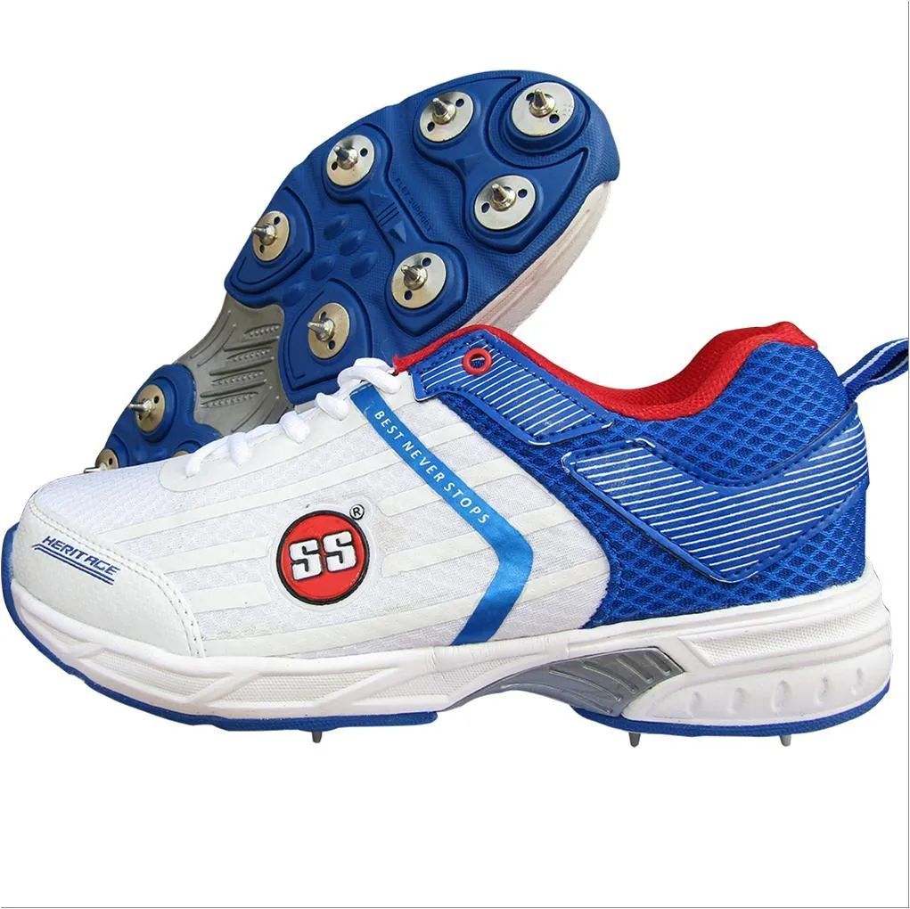 SS Heritage Spikes Cricket Shoes,- Buy SS Heritage Spikes Cricket Shoes  Online at Lowest Prices in India - | khelmart.com