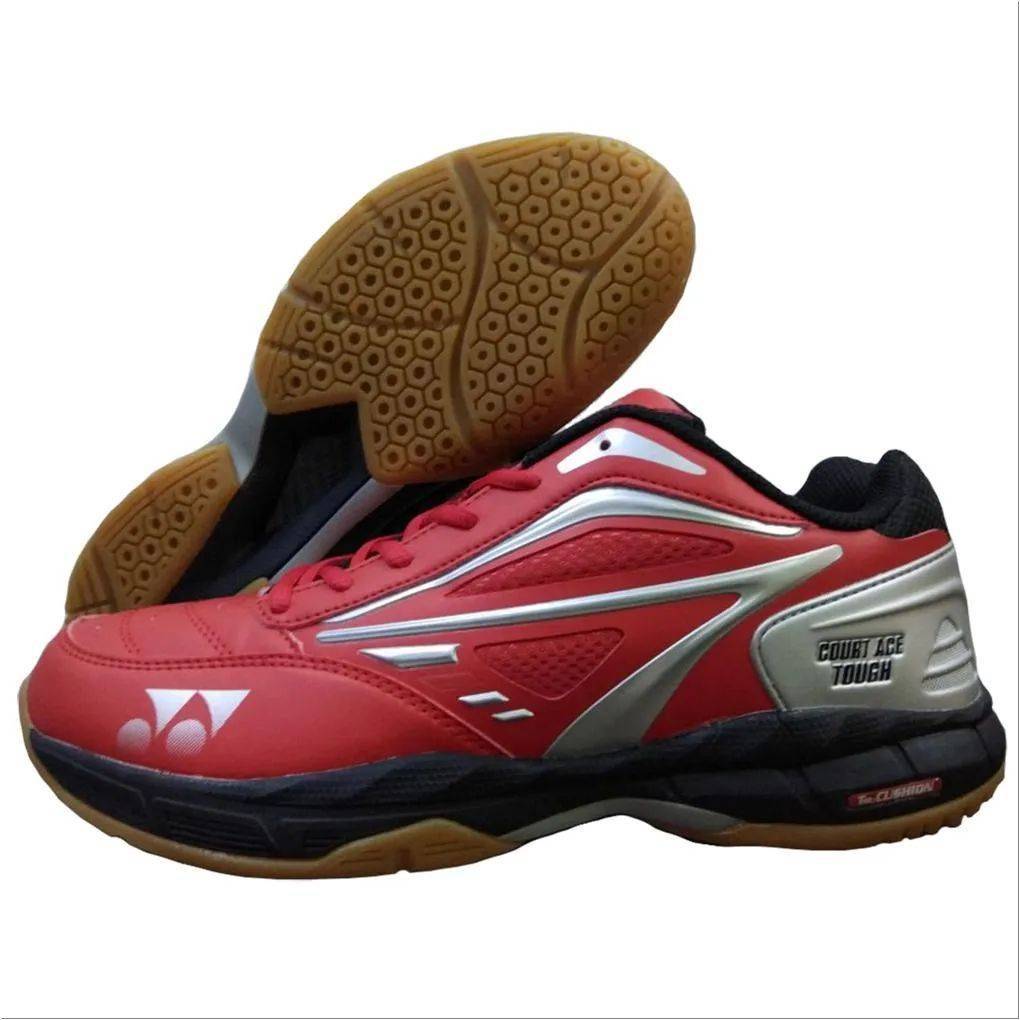 Yonex Court ACE Tough Badminton Shoes Red Black and Silver Buy