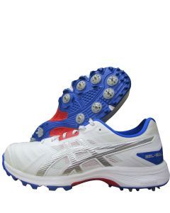 Asics Gel Gully 7 Cricket Shoes White Pure Silver