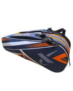 Thrax Strike Series Badminton Kit Bag Blue and Orange Color