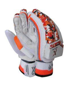 Thrax Aello X 2 Cricket Batting Gloves Standard Size Right Hand Red and White