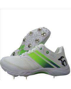 Kookaburra Pro 2.0 Spike Cricket Shoes White Lime Baseimage01