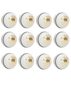 SF Test Special White Cricket Ball 12 Ball Set
