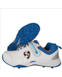 SG Century 4.0 White Aqua Orange Cricket Shoes 