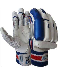 Thrax ST 1800 Cricket Batting Gloves White Blue