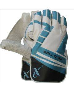 Thrax W4 Aello Cricket Wicket Keeping Gloves Sky Blue White