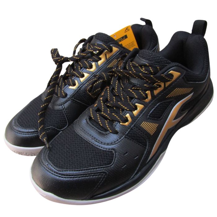 Buy Hundred Raze Badminton Shoes Black Gold Online in India at
