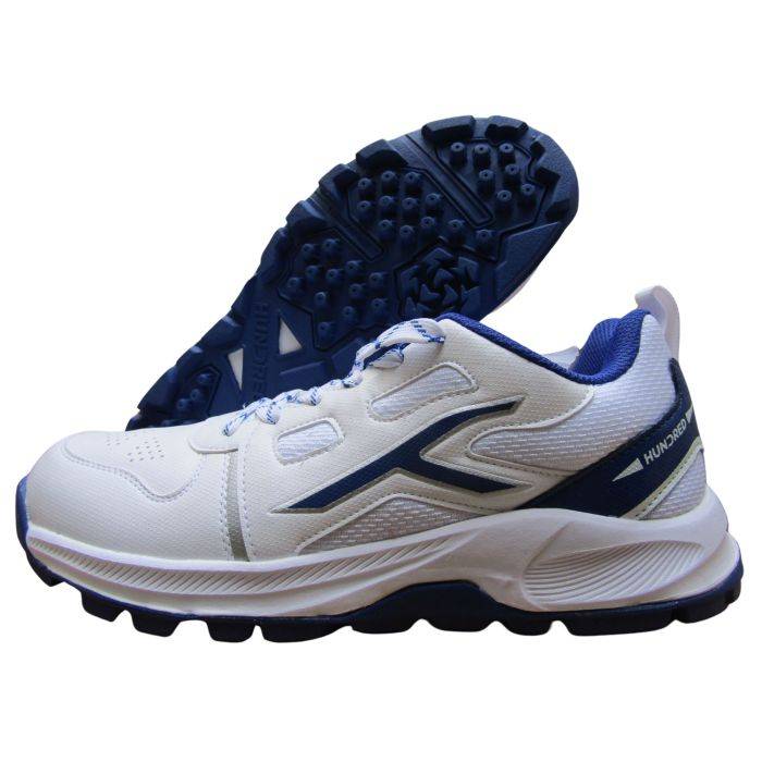 Buy Hundred Hyper Turf Cricket Shoes Cricket Shoes White Navy Color Online in India at Best Price