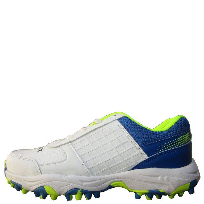 Thrax Aello Series Stud Cricket Shoes White Lime Camo Thrax